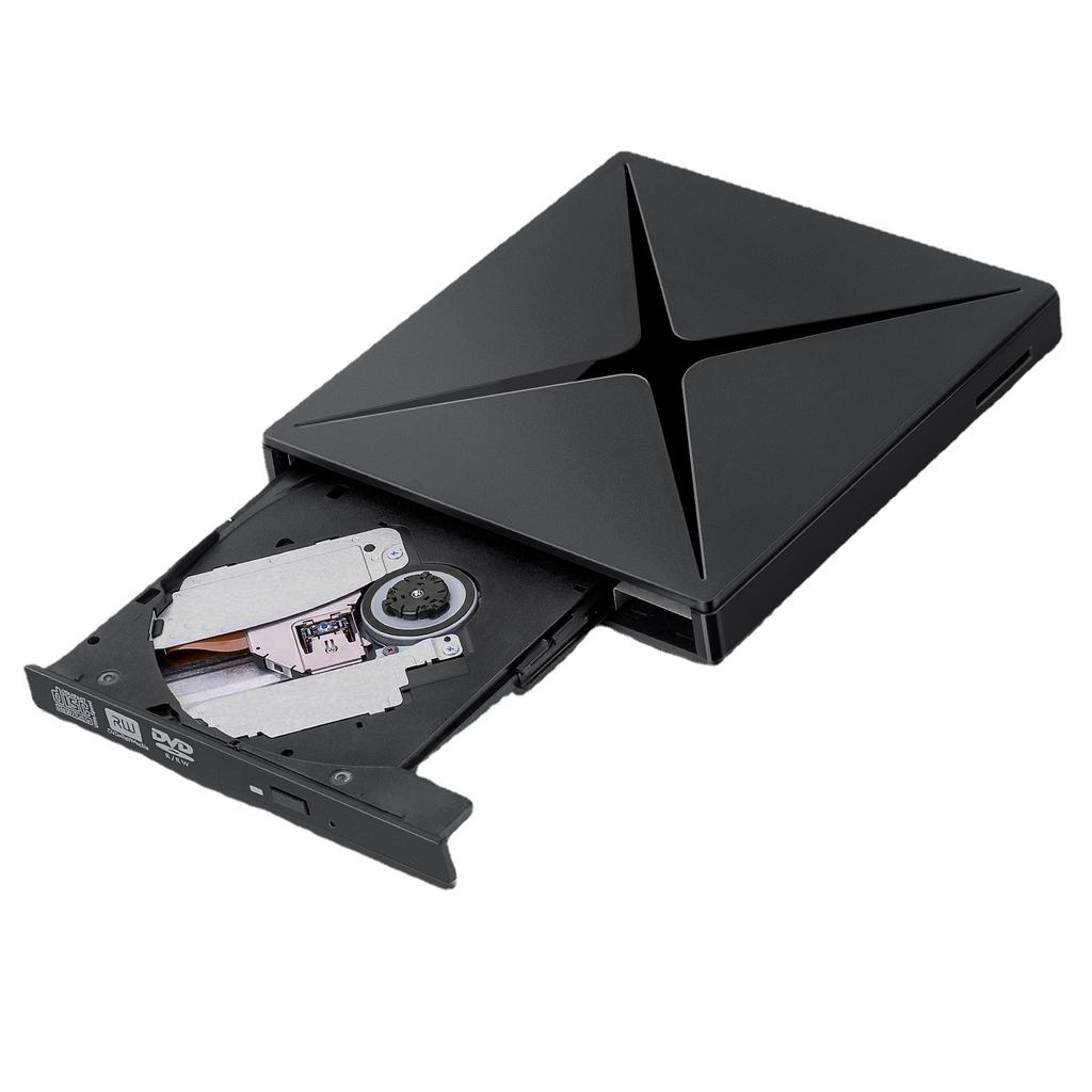 USB 3.0 CD/DVD Recorder External Optical Drive SD Jack Card Reader USB Jack Mobile External Optical Drive DVD-RWAA