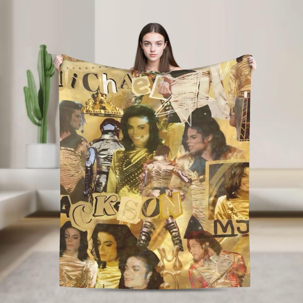 MJ Король Поп-музыки Майкл Дж-Джексон Супер Мягкое Одеяло Плюшевое Постельное Белье Пледы Смешной Диван Кресло Фланелевое Покрывало Чехол для Дивана-Кровати