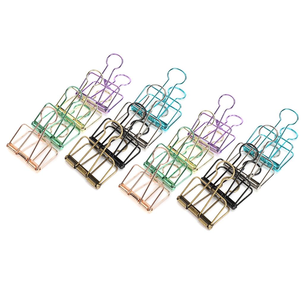 Hollow Dovetail Clip MultiColor Long Tail Binder Clips Paperclip Office Decorative Tool