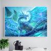Diamond Painting Cross Stitch Animal Diamond Embroidery Red Dragon Full Drill Resin Wall Decoration