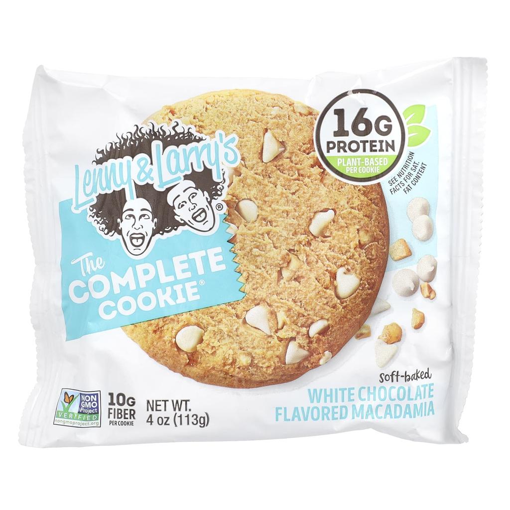 Lenny & Larry'S, The Complete Cookie®, White Chocolate Macadamia, 12 Cookies, 113G (4Oz) Each