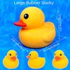 12Pcs Giant Rubber Duck 10.2 Inch Duck Giant Rubber Duck Large Rubber Squeaky Big Yellow Rubber Ducks