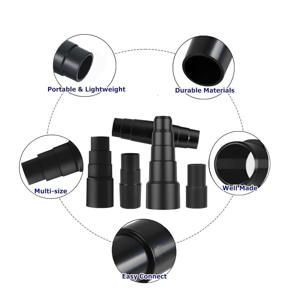 Универсальный адаптер-конвертер для пылесоса, шланг для трубки 50/42/34/30/23 мм, соединительные аксессуары