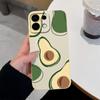 Для Oppo Realme 8 9 5 6 7 10 Pro Plus K12 A5 A5X чехол-накладка с симпатичным узором авокадо жидкий силикон высокого качества пылезащитный чехол для Oppo бампер чехол
