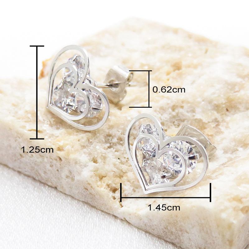 Милые серьги Temperament Love для женщин с бриллиантами и милыми серьгами