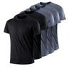 5PCS/Set Men's Casual Breathable Quick-Dry Short Sleeve Sports T-Shirts