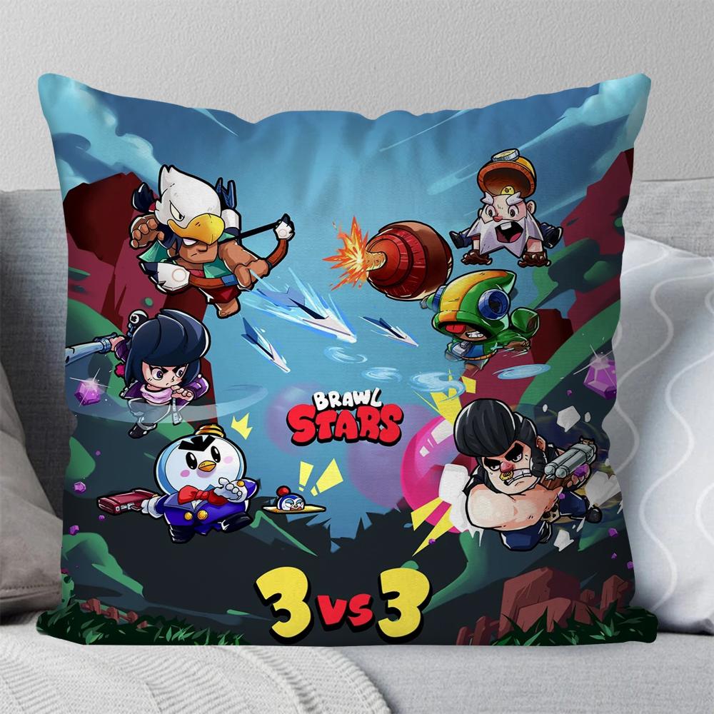 Боевая мобильная игра s-stars игра Наволочка Квадратная подушка Спальня Диван Досуг Комфортная подушка Гостиная Домашнее украшение 40X40