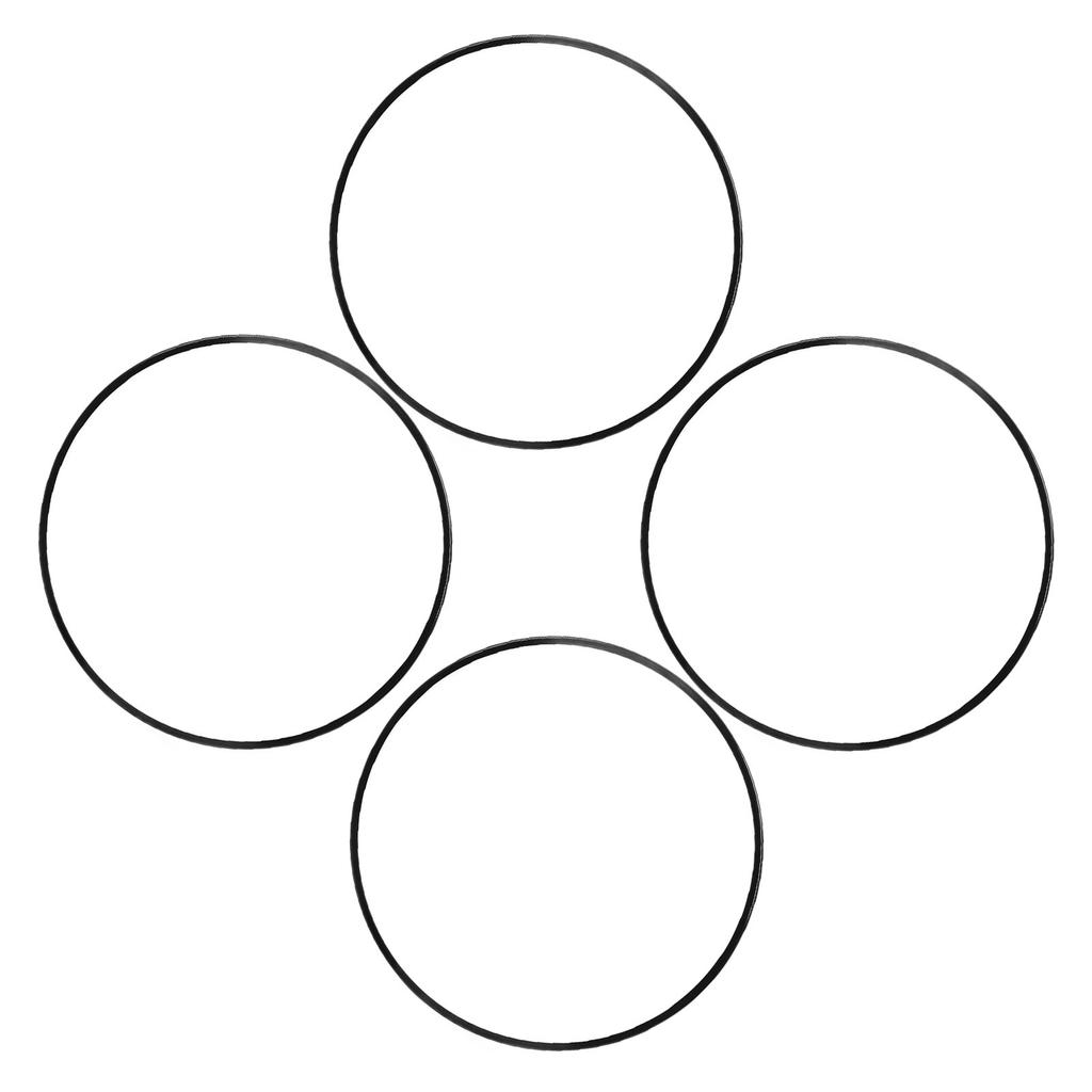 4 Pcs 20 Inch Wheel Rim Protector Scratch Proof Self Adhesive Fashionable Black Wheel Rim Decorative Ring