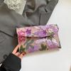 Роскошный клатч с вышивкой пайетками: Элегантная, Универсальная Косметичка с Цветочным Тиснением