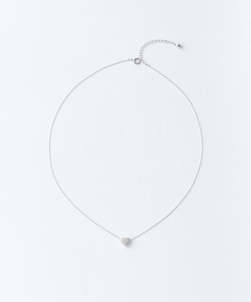 Musinsa Standard Женское Ожерелье Brilliant Heart [Серебро]