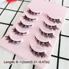 Handmade False Eyelashes Wispy Fluffy 3D Messy Fake Lashes  Eye Makeup Tools