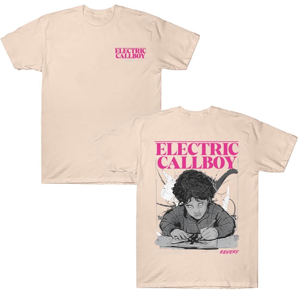 Футболки Electric Callboy Revery Paint Модный принт Топ Футболка Лето Новинка Легкая и Тонкая Мужская Женская Футболка С Коротким Рукавом Хлопковые Футболки