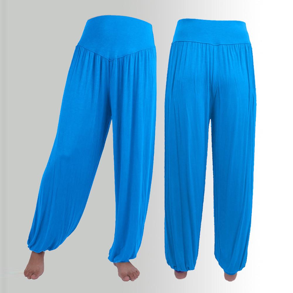 Plus Size Womens Elastic Loose Casual Modal Cotton Soft Yoga Sports Dance Harem Pants