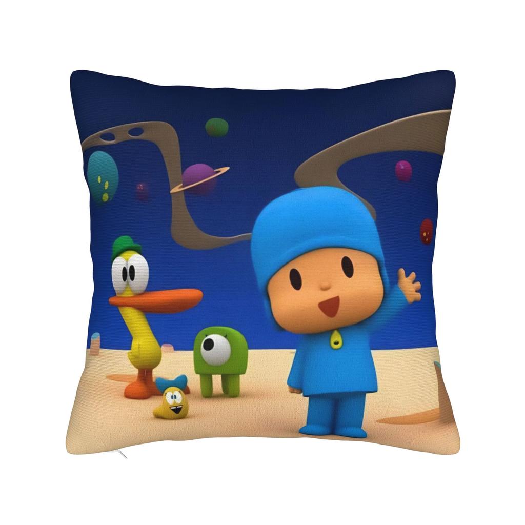 Decorative Pillow Cover Pocoyoes Cartoon Comdy Stuff Home  Throw Pillow Case Cover Drop Shipping Multi-Size