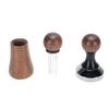 Needle Type Coffee Distributor Stainless Steel Walnut Wood Coffee Tamper for Coffee Machine