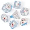 Cusdie Милые Животные Набор Кубиков DnD Из Смолы D4 D6 D8 D10 D% D12 D20 Многогранные Кубики для D&D Pathfinder Настольных Ролевых Игр