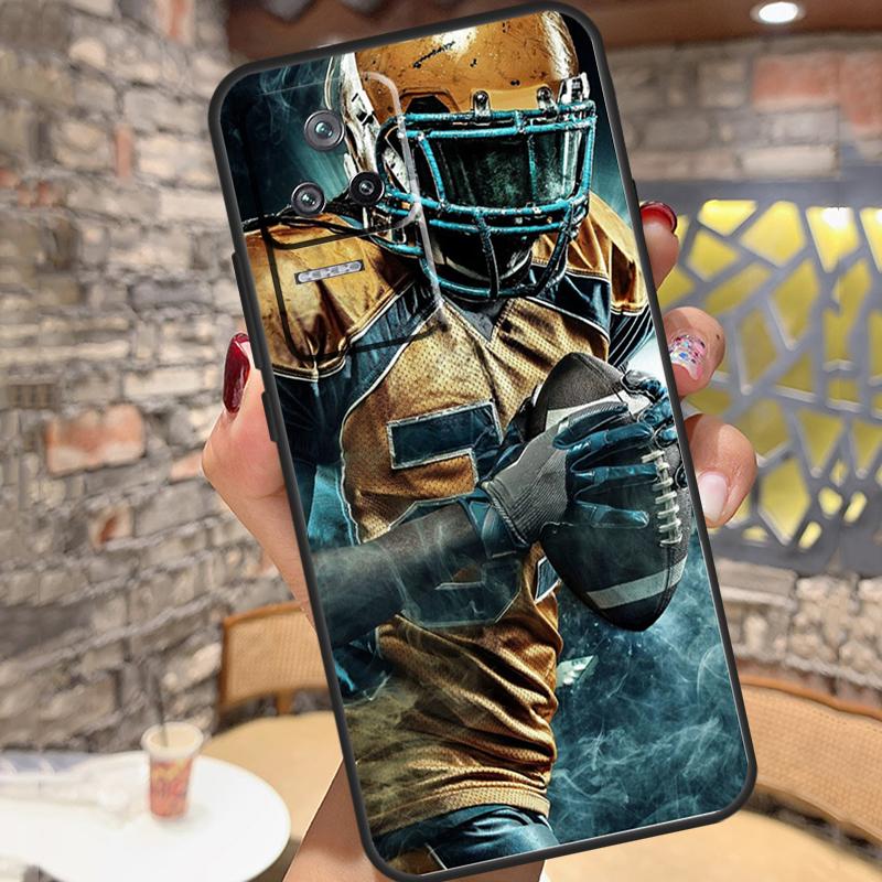 Чехол для American Football для Xiaomi 14 Ultra 15 13 11T 12T 13T 14T Pro POCO X3 X5 X6 X7 Pro M6 F5 F6 Pro