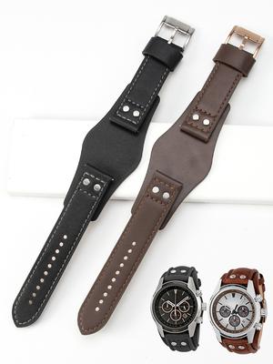 Для Fossil Ch3051 Ch2564 Ch2565 Ch2891 Серии Лоток Натуральная Кожа Интегрированная Коровья Кожа Водонепроницаемый Мягкий Удобный 22мм Ремешок для Часов