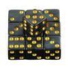 Mini Dice 10pcs D6 Standard Marble Effect Golden Pips Plastic 12mm Game Die Toy New Outdoorliving for Board Game