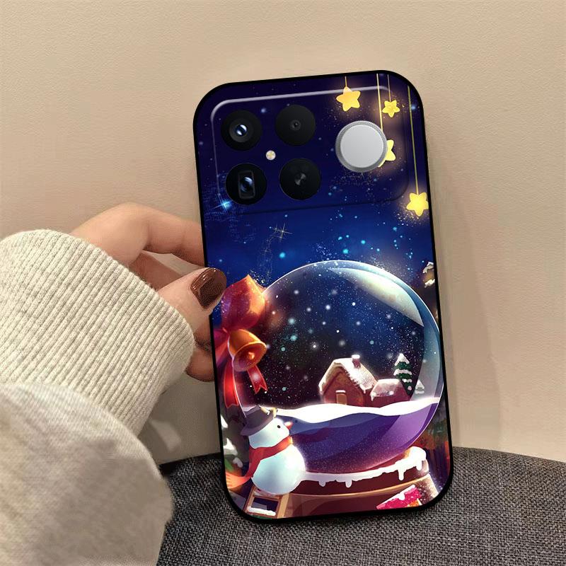Рождественская картина Чехол для телефона для Redmi K80 K70 K60 Ultra K90 Pro Max K40 Gaming K70E K60E Мягкий силиконовый противоударный чехол Coque