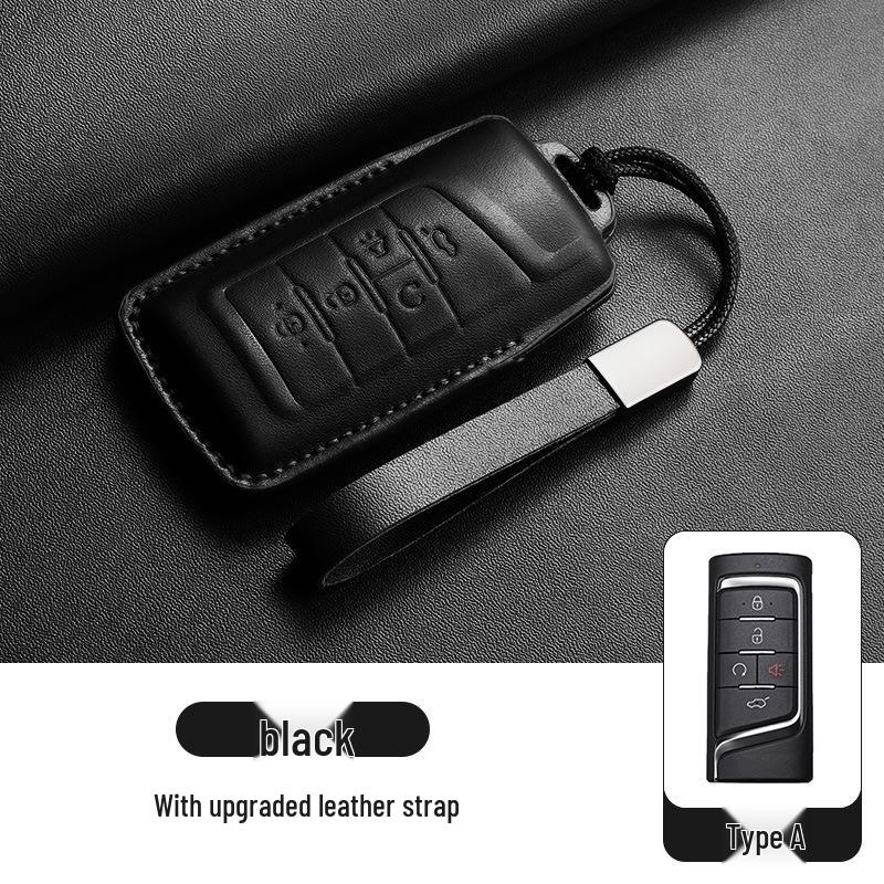 Настоящая кожаная крышка-чехол для ключа GAC Trumpchi GS4, GS3, GS8, M8 - Хит продаж