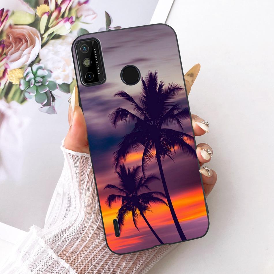 Для Tecno Spark Go 2020 / Spark 6 Go KE5j KE5k KE5S Чехол для телефона с рисунком «Крутой Дракон и Тигр» Черный Силиконовый Мягкие Чехлы