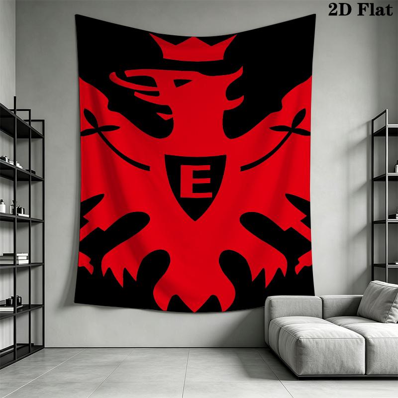 frankfurt football Wall Tapestry Aesthetic Wall Hanging Printed Fabric Blanket Decorative Tapestries for Bedroom Living Room Home Decor