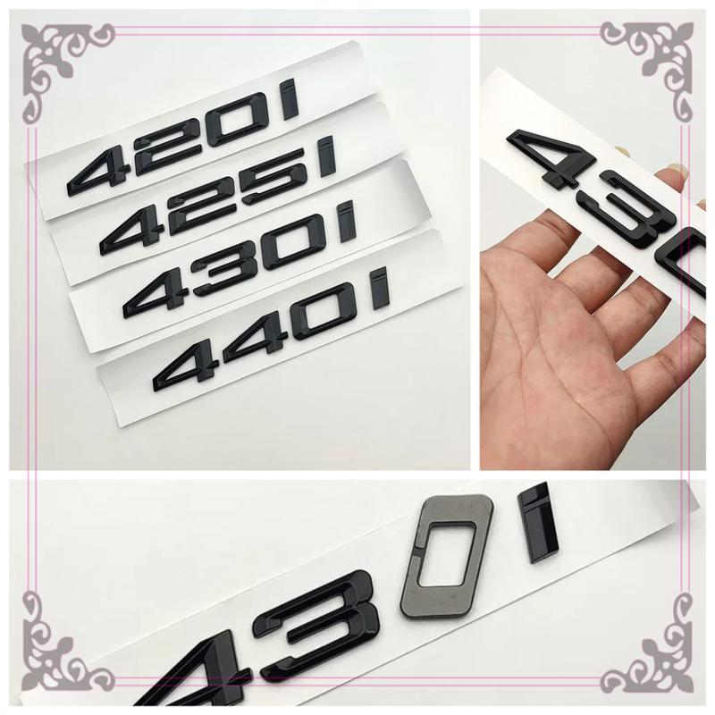 Car Sticker For F32 F33 G22 G26 416i 418i 420i 425i 428i 430i 435i 440i ABS Car Trunk Badge Sticker Letter Emblem Accessories
