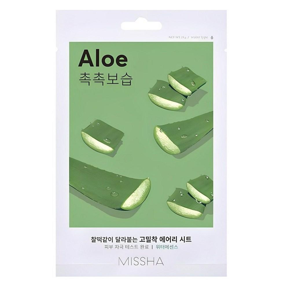MISSHA Air Fit тканевая маска с алоэ, 20 шт.