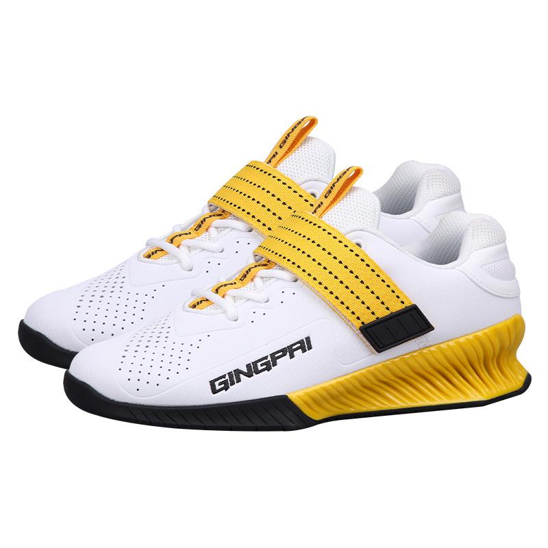 Original GINGPAI Lifting Megin Powerlifting Shoes for Men and Women Hook Loop Weightlifting & Deadlifting Shoe for Squat