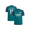 2023/24 New Season Gabriel Martinelli Special Displacement Jersey Dark Green