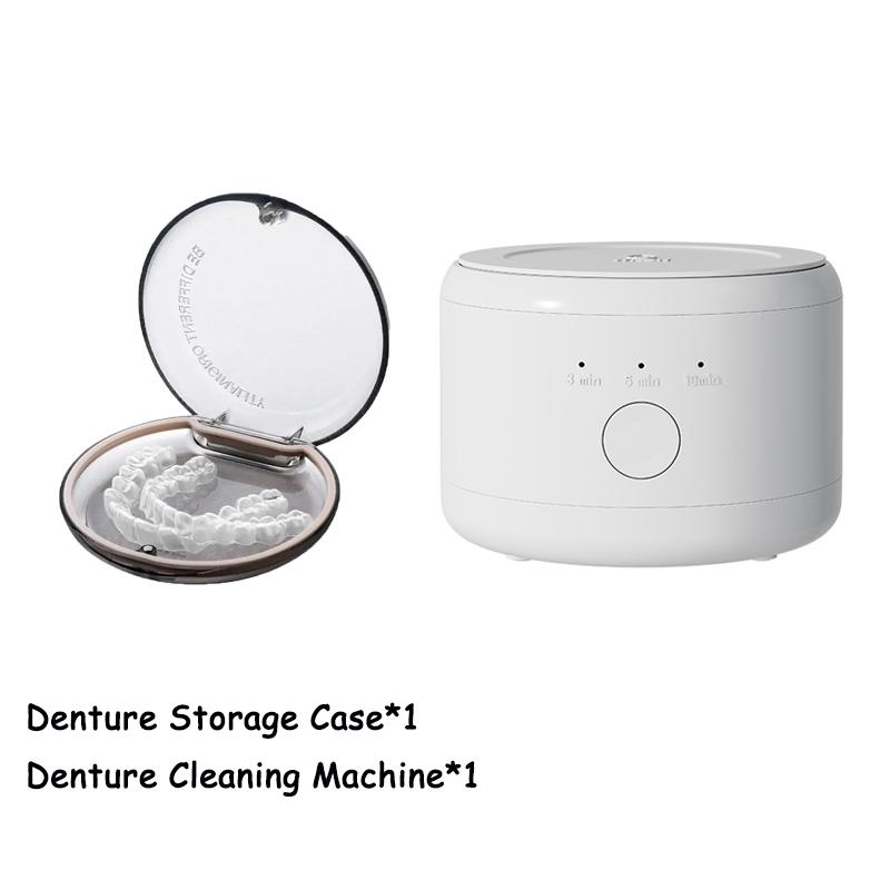 New Ultrasonic Retainer Cleaner Machine for Dentures Retainer Mouth Guard Aligner Whitening Trays Personal Oral Supplies