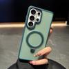 Вращающаяся подставка Матовый прозрачный магнитный чехол Для Samsung S26 Edge S25 S24 S23 S22 Plus Ultra FE Для Magsafe TPU+PC Ударопрочный чехол