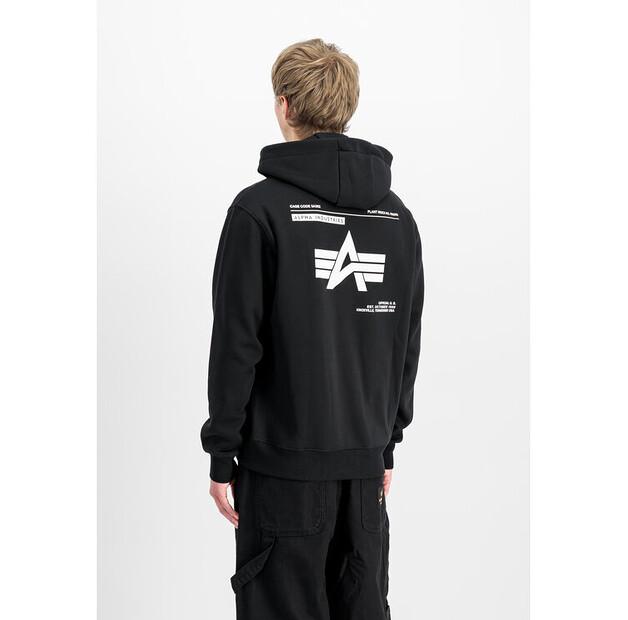 Толстовка с капюшоном Alpha Industries Label Backprint Hoodie