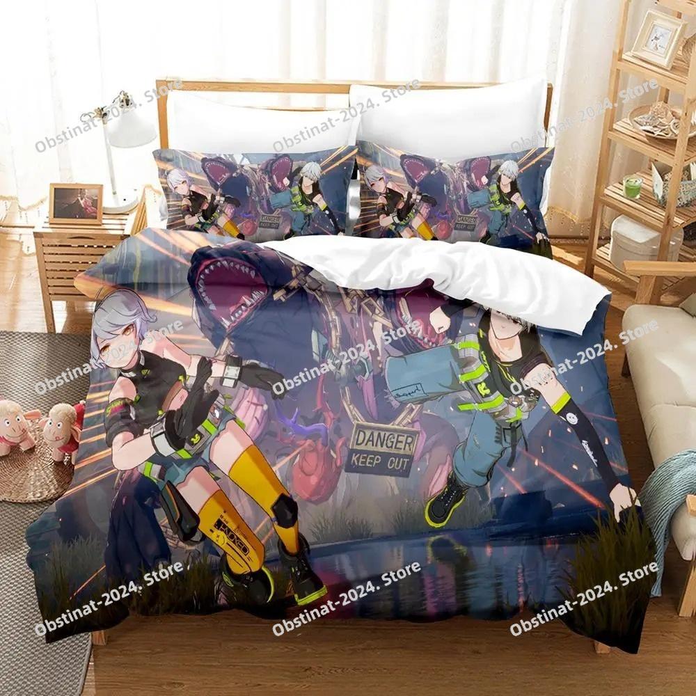 Tower of Fantasy Bedding Set Single Twin Full Queen King Size Bed Set Adult Kid Bedroom Duvetcover Sets 3D Anime Bed Sheet