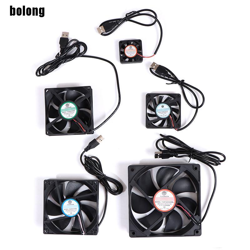 Практичный DC 5V Usb Бесщеточный подшипник скольжения Знаменатель Компьютер ПК Бесшумный вентилятор охлаждения