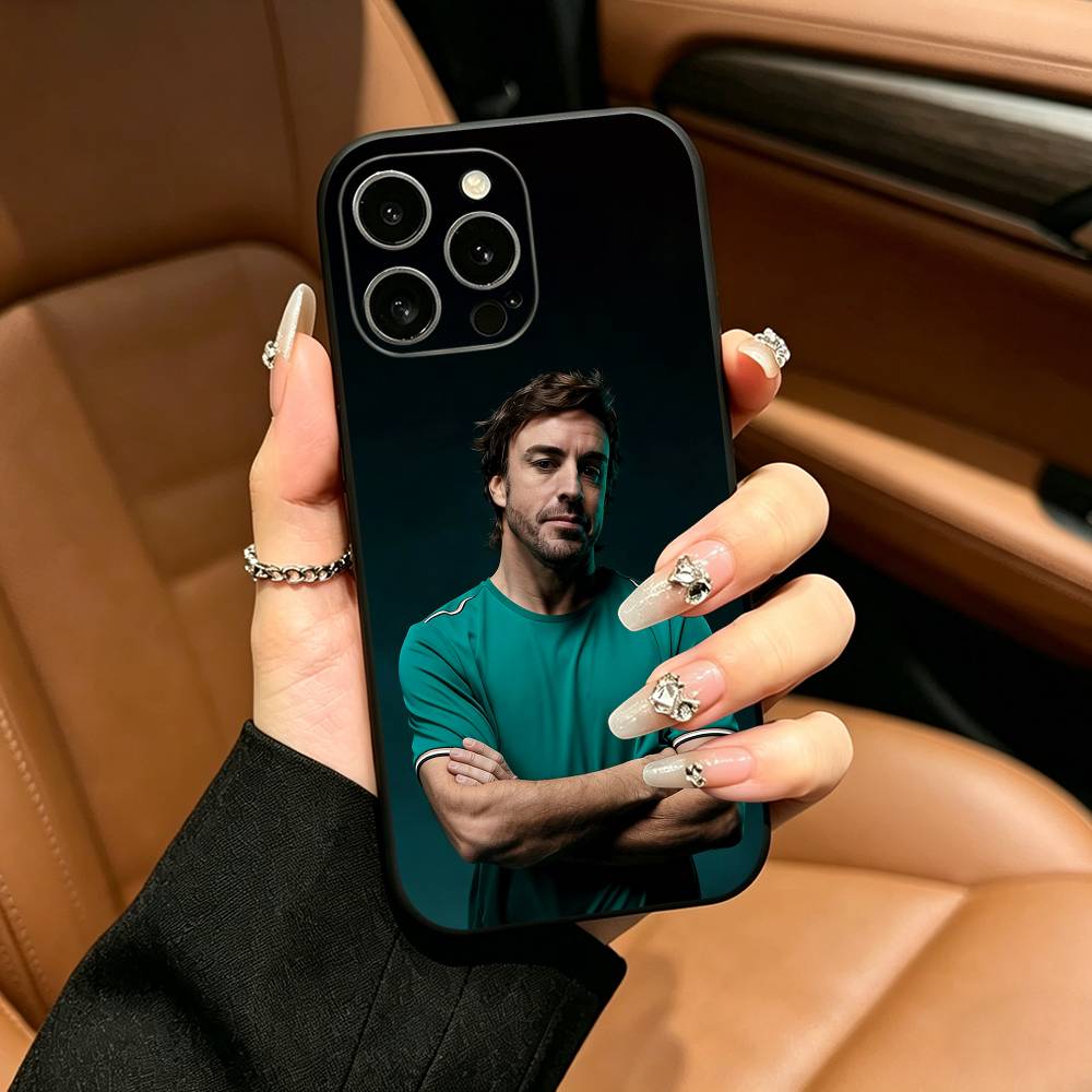 Испания- F-Фернандо A-Алонсо FA Чехол для телефона для iPhone 17,16,15,14,13,12,11 Pro Max,16/15/14Plus,XS Мягкий черный чехол