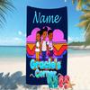 Customizable personalized beach towels Gracies Corner themed designs.Suitable for the beach, yoga, sports;ideal as beach accessories