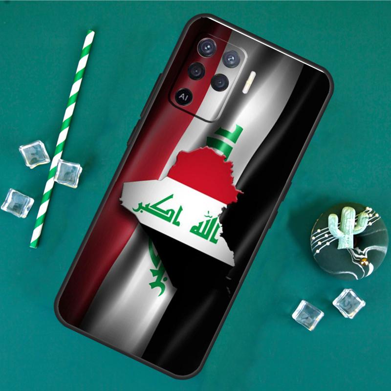 Iraq Flag Case For Oppo A40 A60 A80 A16 A76 A96 A18 A38 A58 A78 A98 A91 A15 A17 A74 A94 A54 A57S Cover