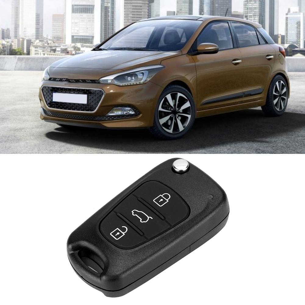 3-кнопочный автомобильный пульт дистанционного управления, откидной ключ, чехол, защитная крышка, корпус, подходит для HYUNDAI i20 i30
