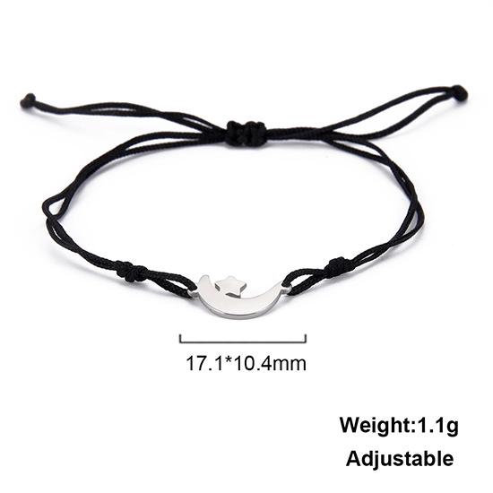 Retro Stainless Steel Personality Witch Knot Dog Paw Bracelet