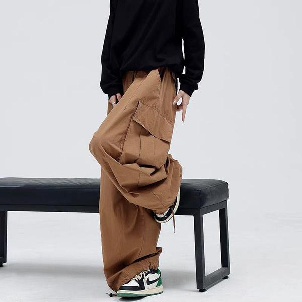 Женские брюки-карго, мешковатые брюки, винтажные повседневные свободные широкие брюки в стиле милитари