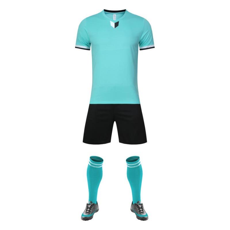 Short-Sleeved Football Jersey Set Men'S And Children'S Long-Sleeved Football Sports Quick-Drying Training Jersey Z107 Quick-Drying Breathable