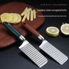 Волнистый нож для картофеля из нержавеющей стали - Многофункциональный утолщенный резак для картофеля фри