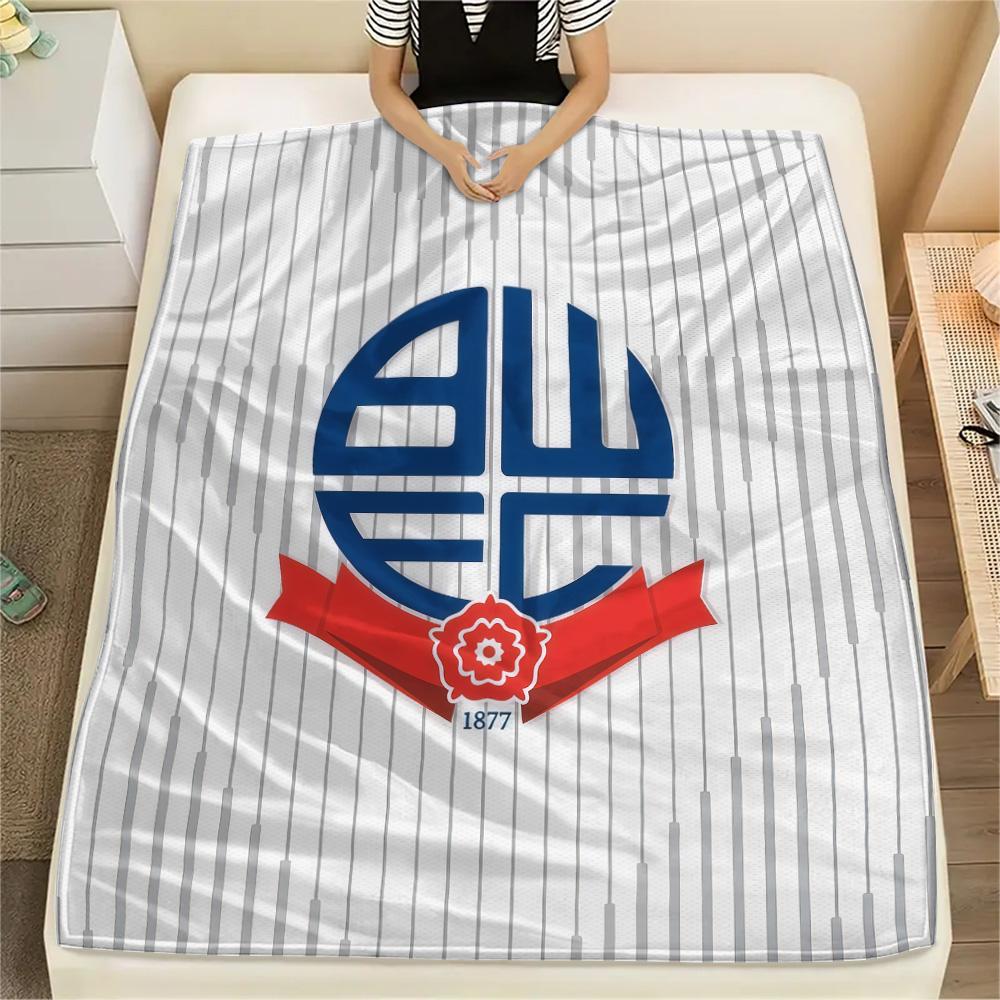 Bolton Wanderers F.C Flannel Blanket, High quality Comfortable for All Seasons, Home Decor, Warmth and Comfort