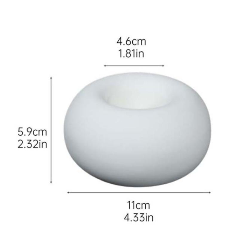 1 шт. Ароматические свечи в форме пончиков, круглые, креативные, для дома, домашнее украшение, для спальни, без пламени, романтический подарок на день рождения, воск