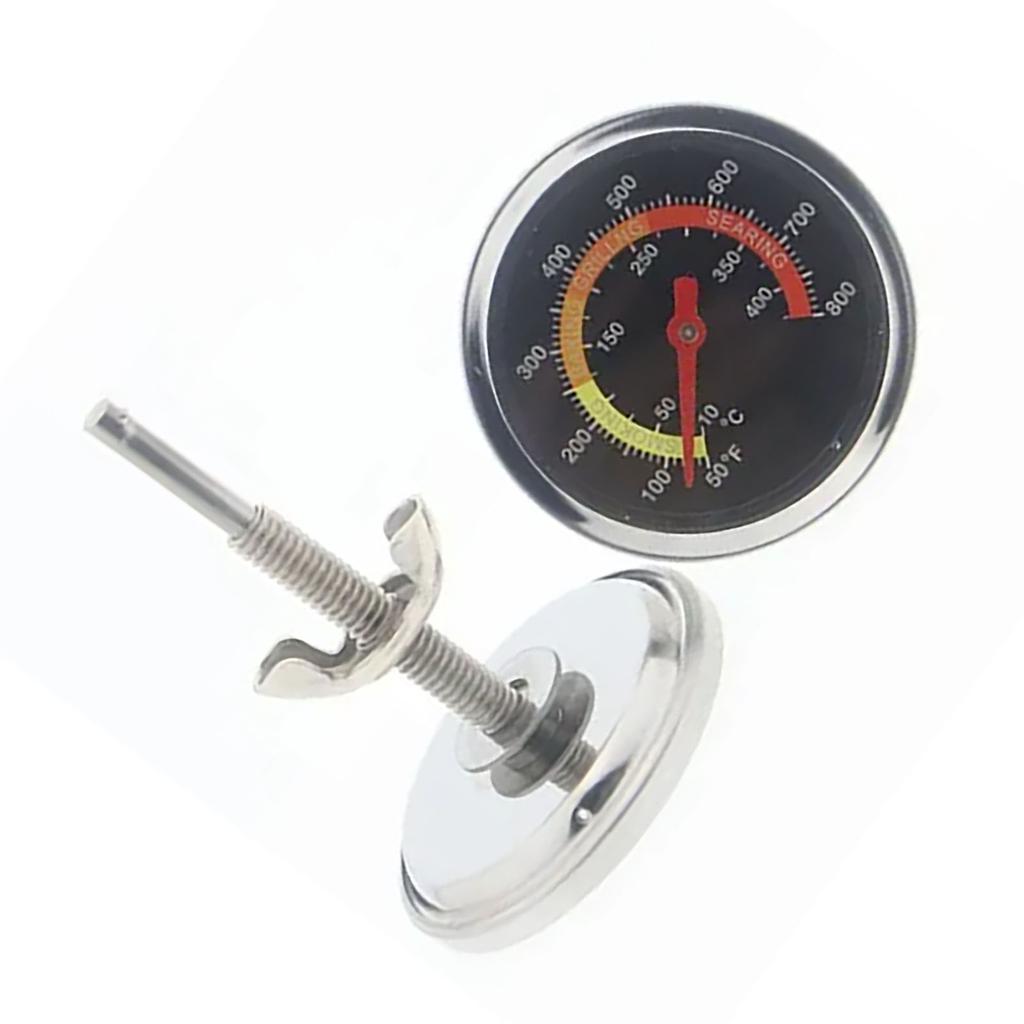 Bimetal Oven Thermometer with Bracket Base Dial Display Temperature Meter for Barbecue Grill