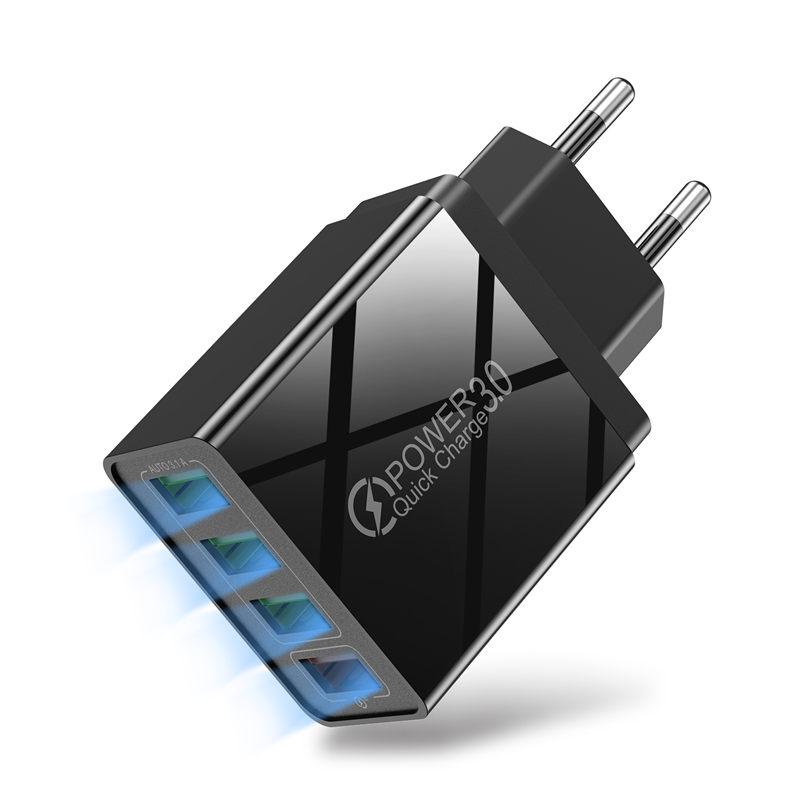 4 USB-зарядное устройство Быстрая зарядка 4.0 3.0 для Huawei lite Samsung Xiaomi QC 3.0 зарядное устройство для телефона iPhone
