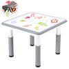 Children Activity Table Adjustable Kids Art with Graffitiable Desktop, 7 Height Settings, Anti-Slip Feet, Furniture Rounded-Edge Desk for Ages