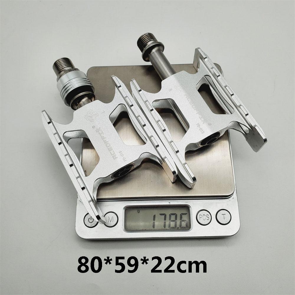 2 size ultralight 158g bicycle pedal for Brompton bike black/silver color aluminum + titanium axis 1pair